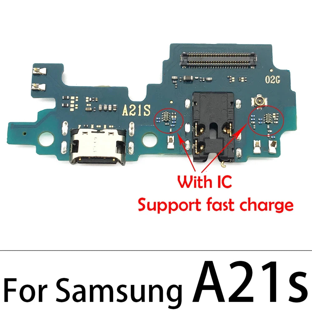 New For Samsung A10 A20 A30 A50 A70 A01 A11 A31 A51 A71 A21s A03 A03s USB Charger Port Dock Connector Charging Board Flex Cable Samsung phone repair parts