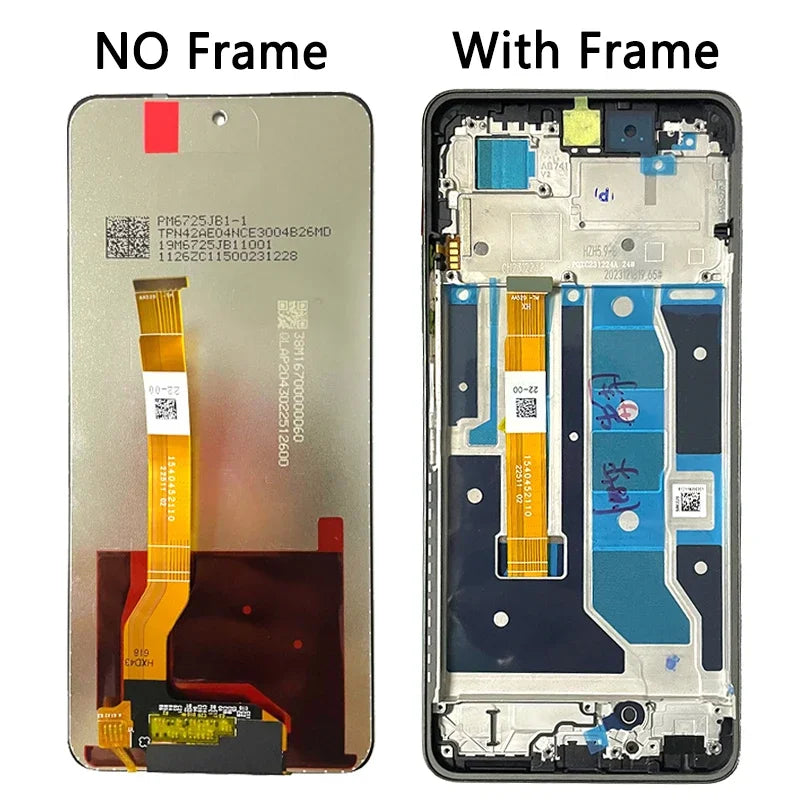 6.72“IPS LCD For OPPO Realme C67 LCD Display Screen+Touch Panel Digitizer Assembly C67 4G RMX3890 Display Frame Oppo phone repair parts Realme phone repair parts