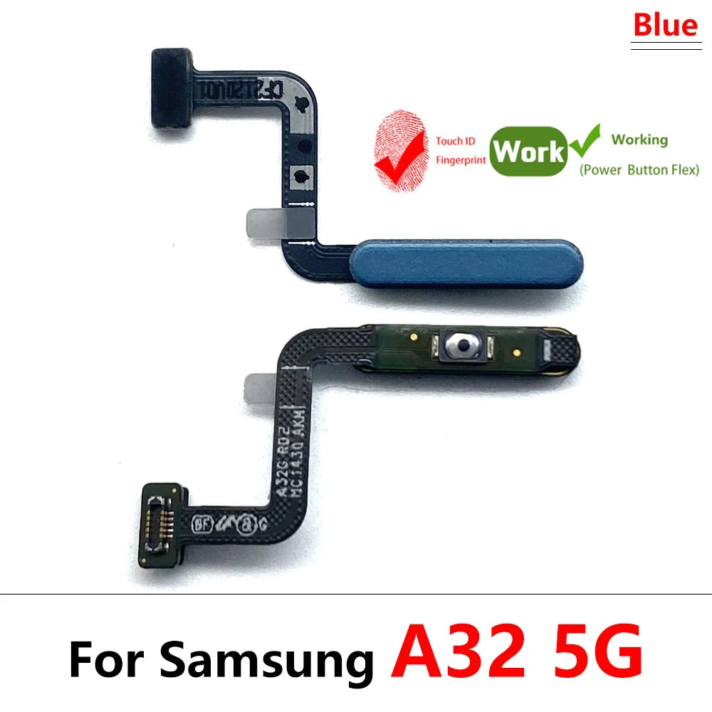 New Fingerprint For Samsung A22 A32 4G 5G ID Home Button Fingerprint Menu Return Key Recognition Sensor Flex Cable Samsung phone repair parts