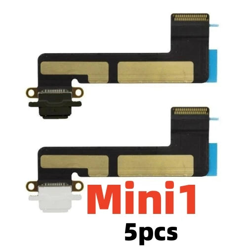AliSunny 5pcs Charging Port  Flex Cable for iPad 7 8 9 10inch 5 6 Air Mini 2 3 4 A1474  A1475  Charger USB Dock iPad tablet repair parts