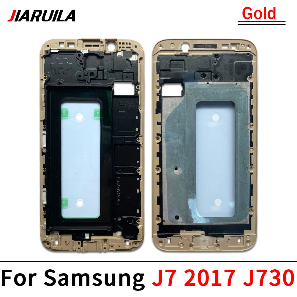 Middle Frame Front Bezel Cover Chassis Housing Back Plate LCD Holder For Samsung J4 J5 J6 J7 Prime Plus Core 2017 J530 J730 J610 Samsung phone repair parts