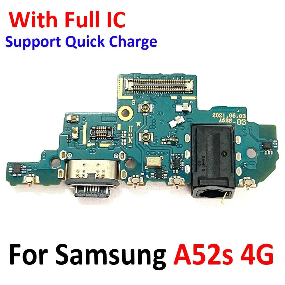 For Samsung A02 A12 A22 A32 A52 A72 A52s A03 A03s A04E 4G 5G USB Charging Port Dock Charger Connector Board Flex Cable Samsung phone repair parts