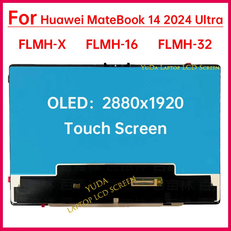 14.2 Inch Touch Screen For Huawei MateBook 14 2024 Ultra FLMH-X FLMH-16 FLMH-32 OLED LCD Display Digitizer Assembly Replacement HUAWEI laptop repair parts