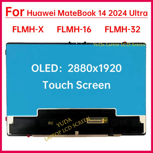 14.2 Inch Touch Screen For Huawei MateBook 14 2024 Ultra FLMH-X FLMH-16 FLMH-32 OLED LCD Display Digitizer Assembly Replacement HUAWEI laptop repair parts