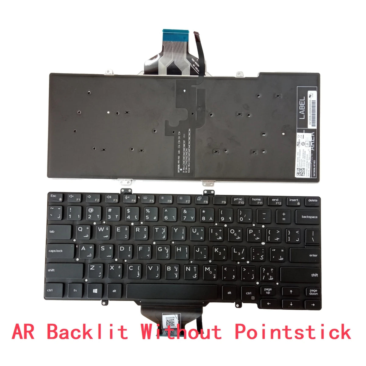 New US Russian Spanish Latin UK Arab Brazil Portuguese Laptop Backlit Keyboard For Dell Latitude 7400 E7400 L3400 5400Dell laptop repair parts
