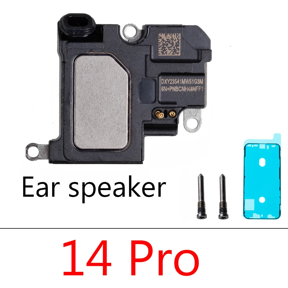 1pcs Ringer Bottom Buzzer Loud Speaker with earpiece  For iPhone  14 15 Pro Max  Plus Replacement Parts iPhone phone repair parts
