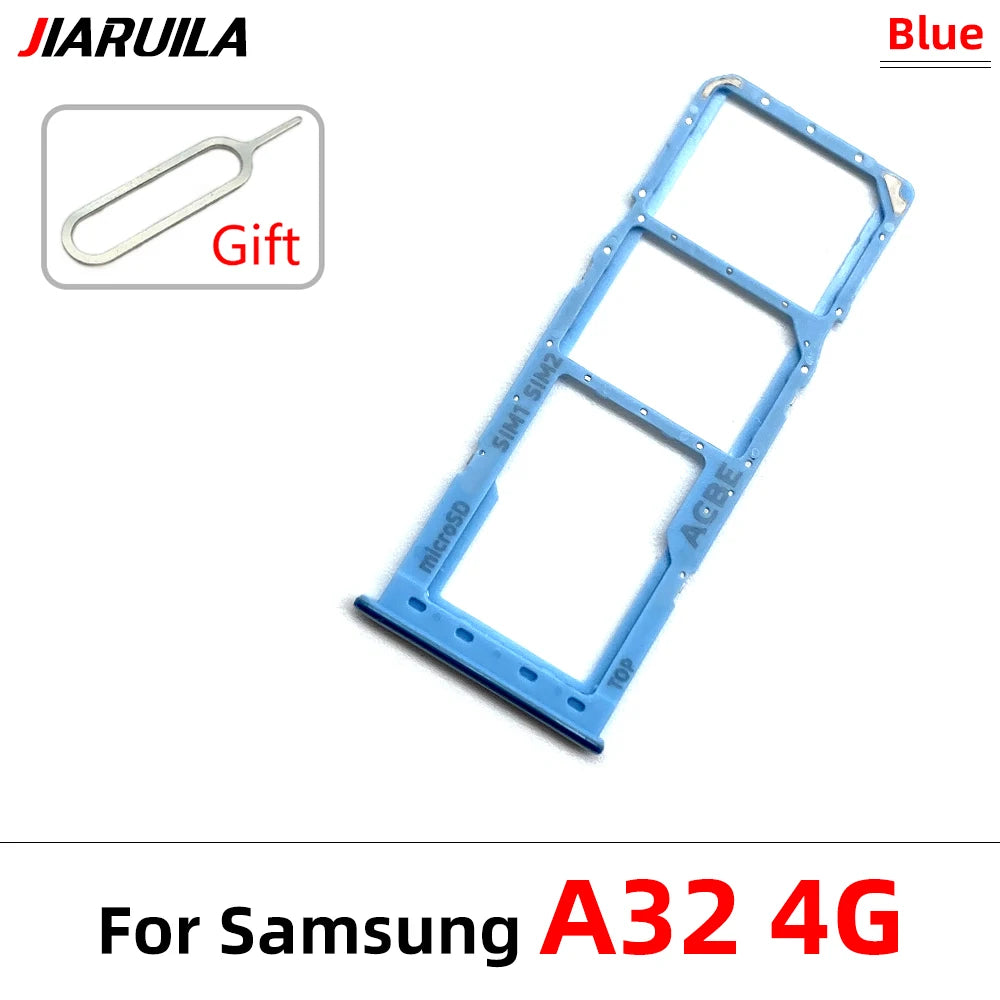 SIM Card Tray Slot Holder Adapter Accessories For Samsung A22 A32 4G 5G Replacement Spare Parts Samsung phone repair parts