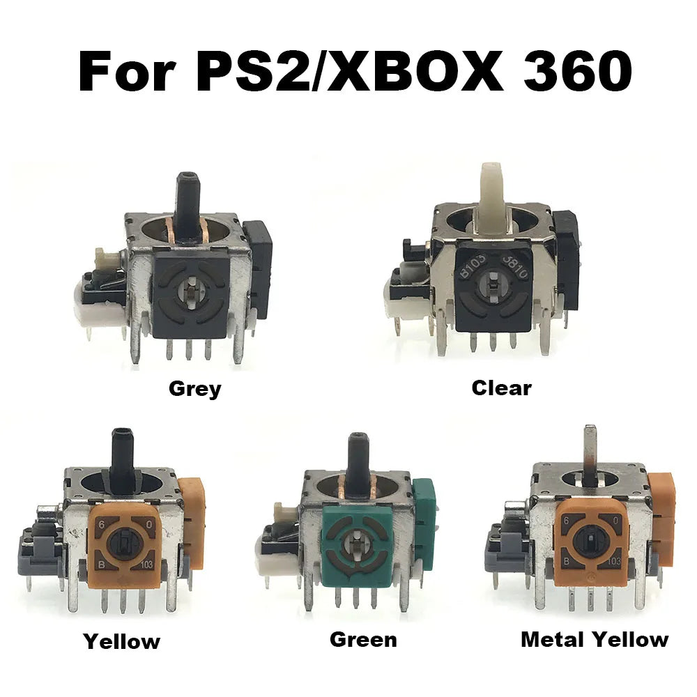 50PCS Replacement 3D Analog Joystick Analogue Thumbstick For PS2 XBOX 360 Controller Game console repair parts