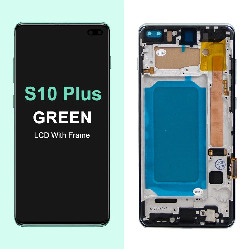 TFT with Frame For Samsung S10 Plus S10+ G975F Lcd Display Digital Touch Screen for Samsung S10 G973F Screen Replacement Parts Samsung phone repair parts