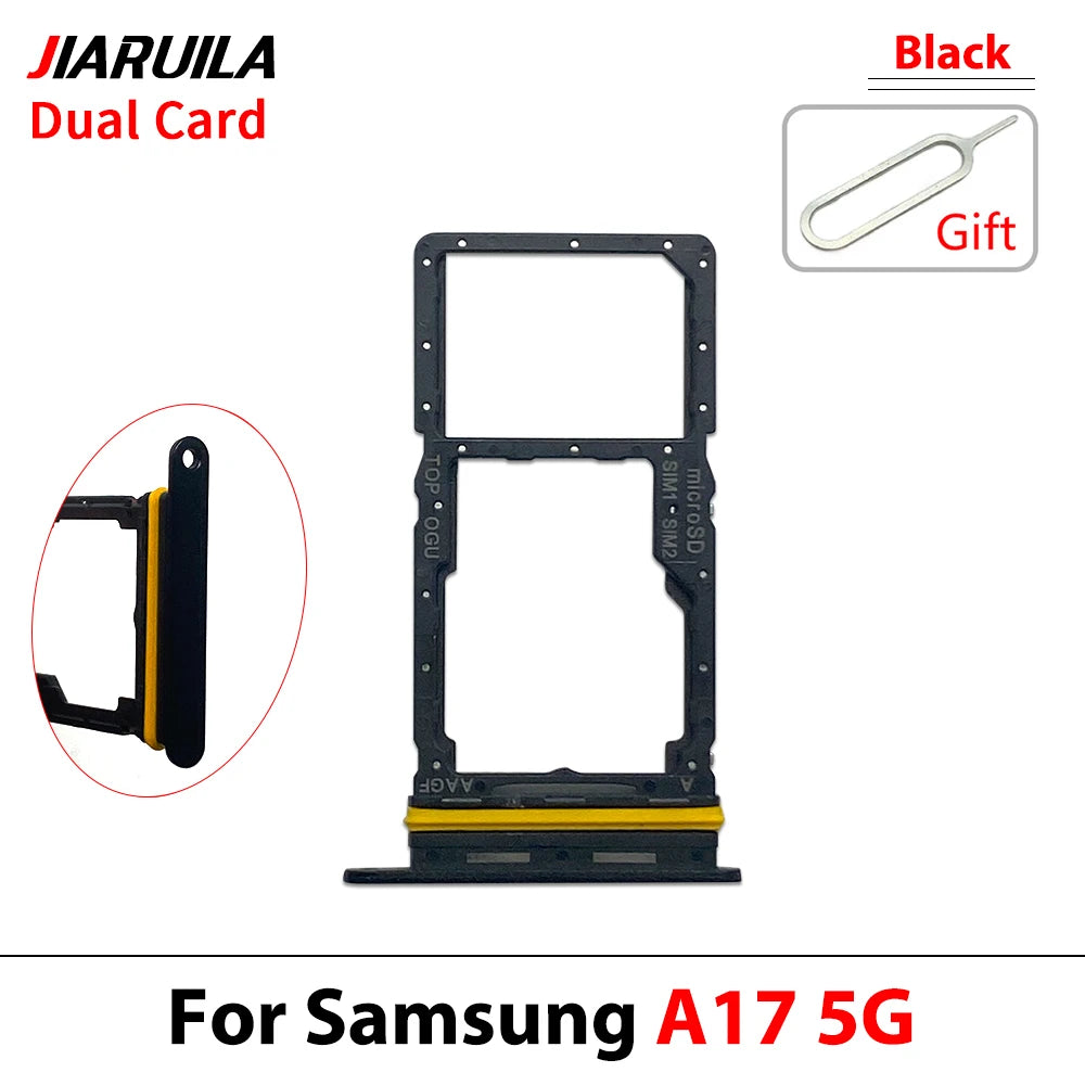 New For Samsung A07 A17 4G 5G Dual SIM Card Tray Slot Holder Adapter Accessories Samsung phone repair parts
