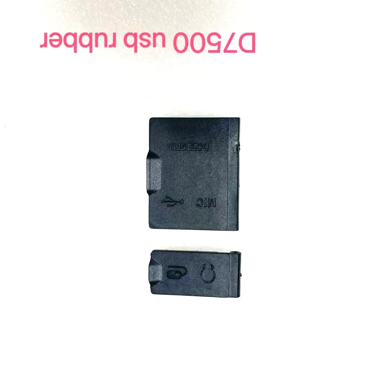 New USB Rubber Set for Nikon D7500 USB Rubber MIC HDMI Rubber 2pcs Repair Parts  Digital Camera repair parts