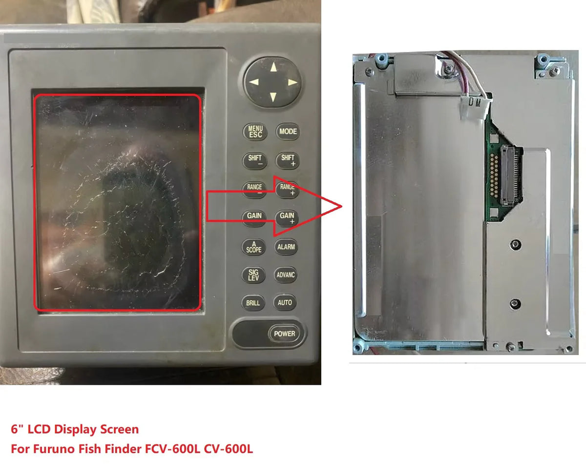 6" LCD Display Screen For Furuno Fish Finder FCV-600L CV-600L Other Brand tablet repair parts