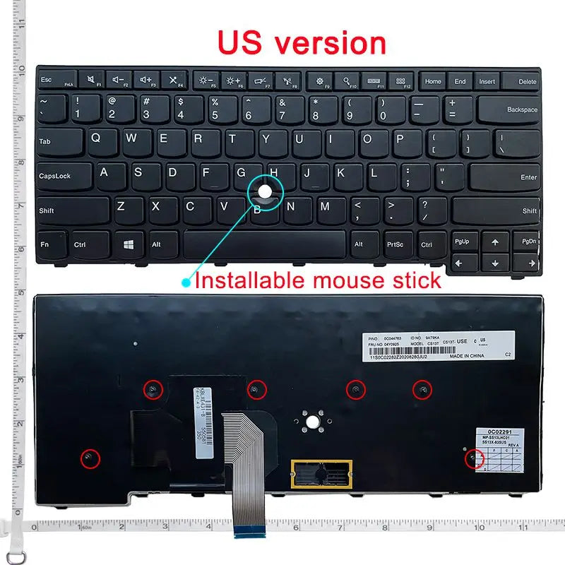New US Laptop keyboard for Lenovo T440 T440S T440P E431 T431S E440 L440 T460 T450 L470 L450 L460 T450S Lenovo laptop repair parts