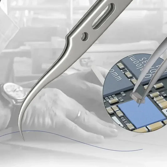 MECHANIC Tweezers GAN-15 GAN-11 Mobile Phone Repair Fingerprint Flying Wire Anti-magnetic Precision Components Fine Tip Clip Professional Repair Tools