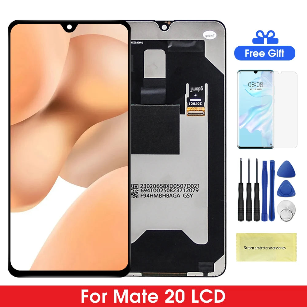 LCD For HUAWEI Mate 20 For AMOLED Mate20 HMA-L29 L09 LX9 AL00 TL00 Display Touch Screen Digitizer Assembly Replacement HUAWEI phone repair parts
