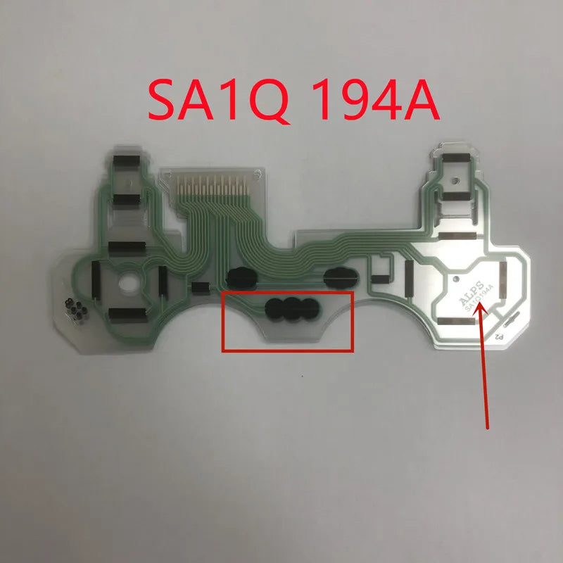20pcs/lot for Ps3 Game Controller Conductive Film Keypad Button Ribbon Flex Cable SA1Q160A SA1Q194A SA1Q135A SA1Q188A Game console repair parts