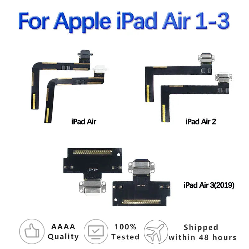 USB Dock Connector Charging Port Cable For Apple iPad Air 2 Air3(2019) 3rd A1474 A1476 A1566 A2153 Gen Charger Flex Board Module  iPad repair parts
