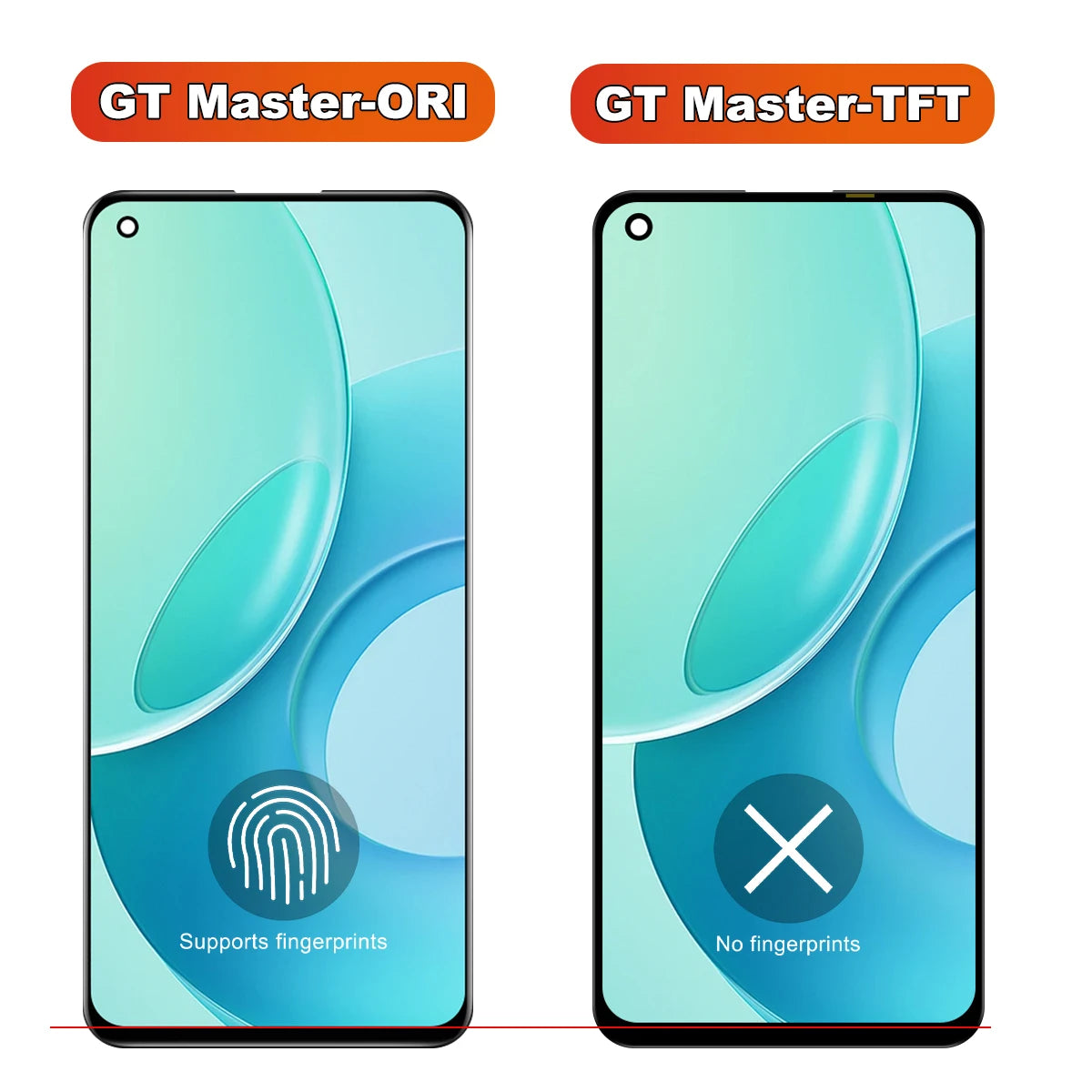 For Oppo Realme GT Master LCD Display RMX3363 RMX3360 LCD Touch Screen Digitize Assembly Panel LCD With Frame Replacement Parts OPPO phone repair parts