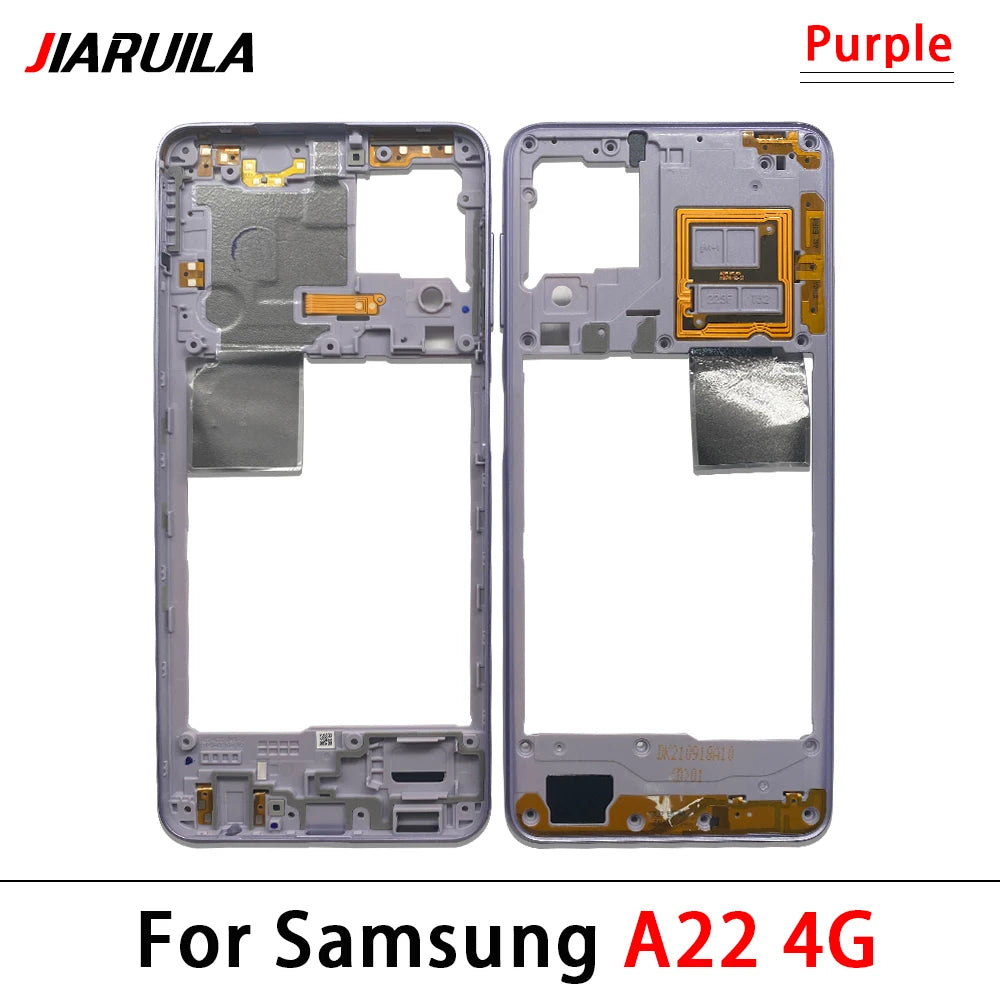 For Samsung A22 A32 4G 5G A225F A226B A325F A326B Middle Frame Holder Housing Replacement Repair Parts Samsung phone repair parts