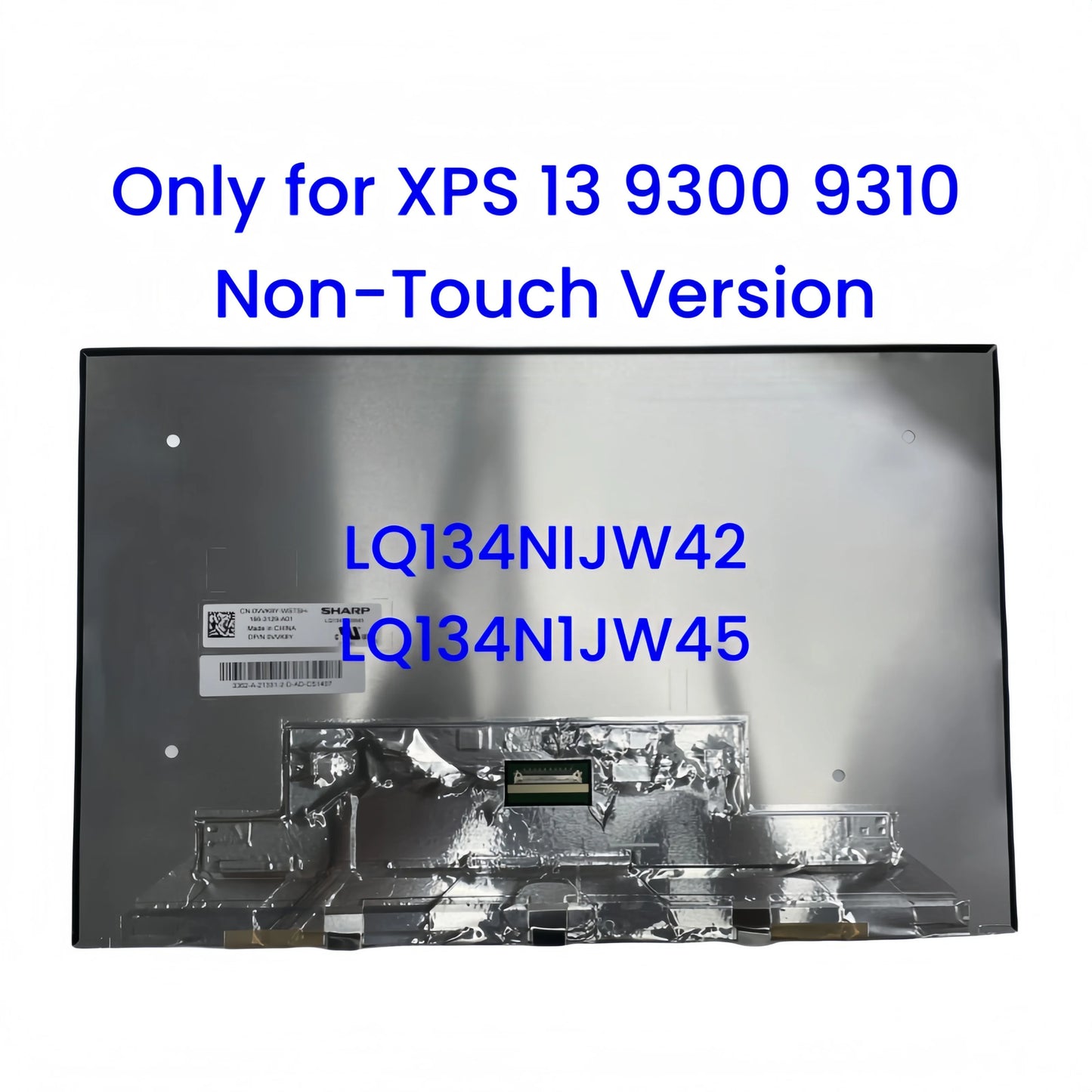 13.4" for Dell XPS 13 9300 9310 P171G P117G001 P117G002 LCD Complete Upper Half LCD Touch & Non-Touch Display Screen Assembly Dell laptop repair parts