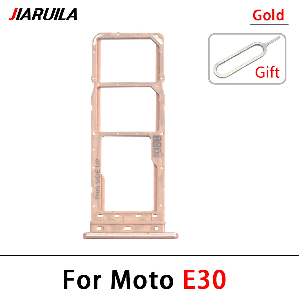 New For Motorola Moto E6i E20 E30 E40 E32 Edge 20 Pro SIM Card Slot SD Card Tray Holder Adapter Motorola phone repair parts