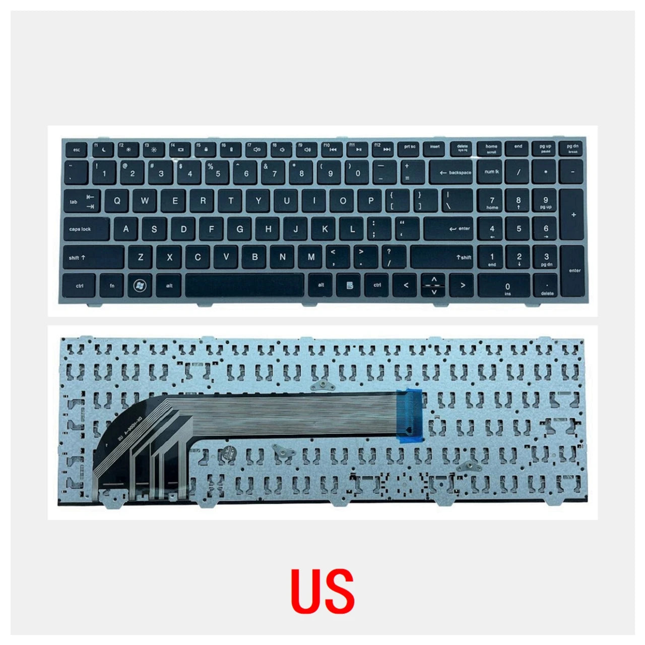 New US Russian Spanish Arab Brazil Portuguese Laptop Keyboard For HP Probook 4540 4540S 4545 4545S 4740 4740S  HP laptop repair parts