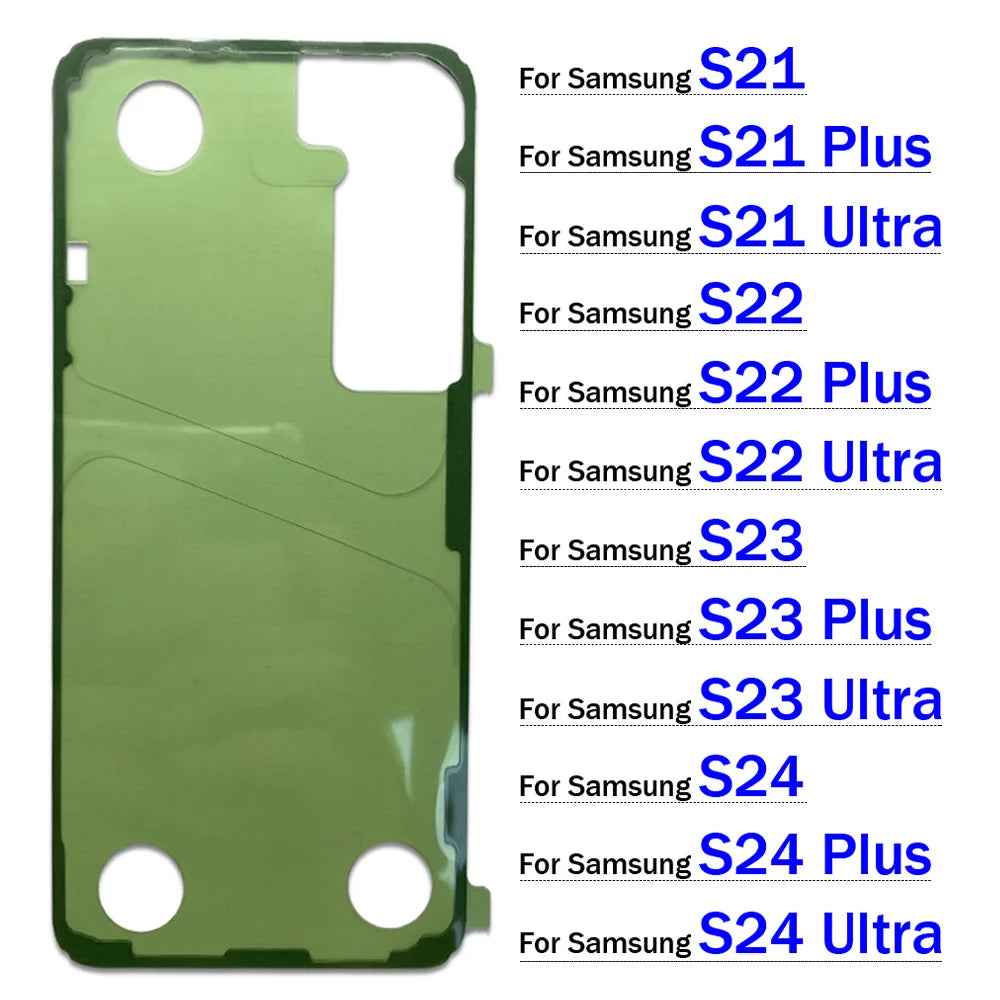 Back Battery Sticker Adhesive For Samsung S20 S21 S22 S23 S24 Plus Ultra Waterproof Back Cover Sticker Samsung phone repair parts