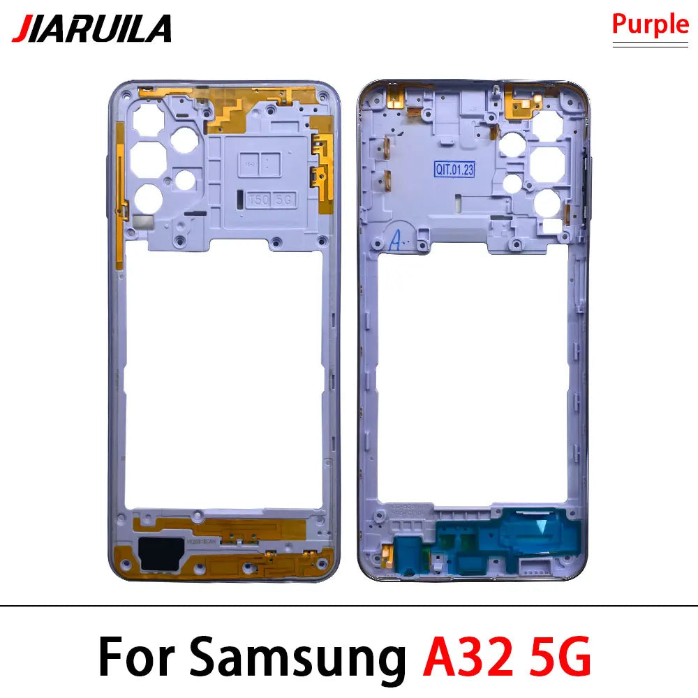10Pcs, New For Samsung A22 A32 4G 5G A225F A226B A325F A326B Housing Middle Frame Bezel Middle Plate Cover Samsung phone repair parts