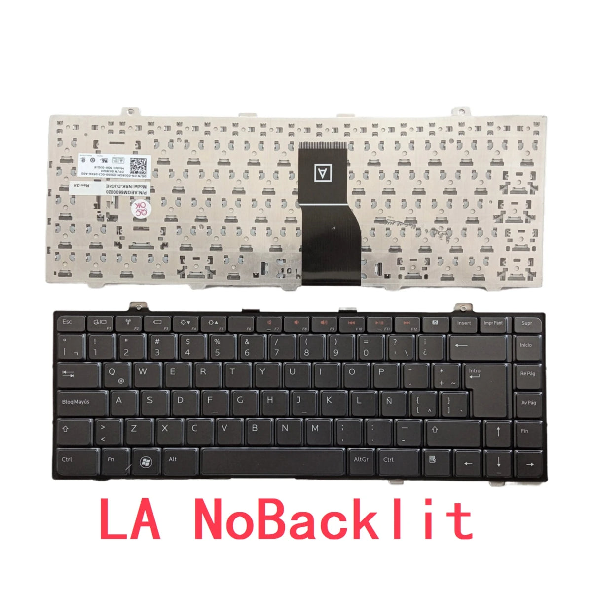 New US UI Spanish Latin Brazil Laptop Backlit Keyboard For Dell STUDIO 14 1450 L401X L501X P03G 1457 1458 1569Dell laptop repair parts