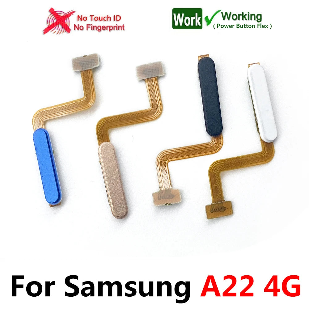 New For Samsung A12 A22 A32 4G 5G Fingerprint Sensor Home Return Key Menu Button Flex Ribbon Cable Samsung phone repair parts