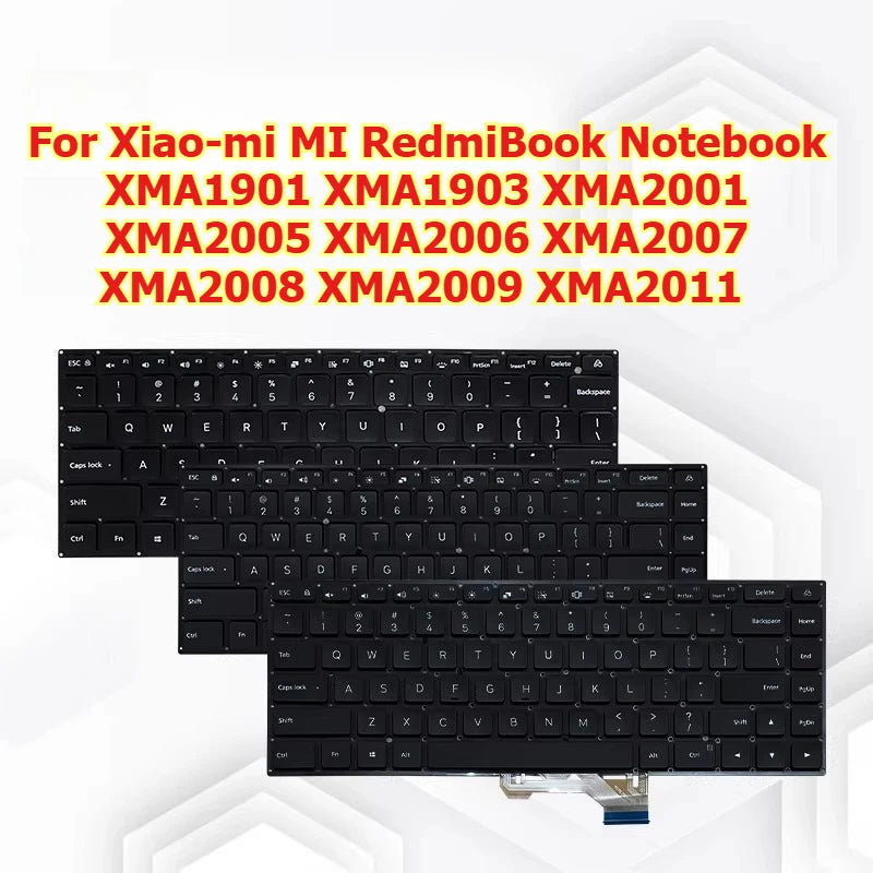 Keyboard for Xiaomi MI RedmiBook Notebook XMA1901 XMA1903 XMA2001 XMA2005 XMA2006 XMA2007 XMA2008 XMA2009 XMA2011 keybooard Xiaomi laptop repair parts