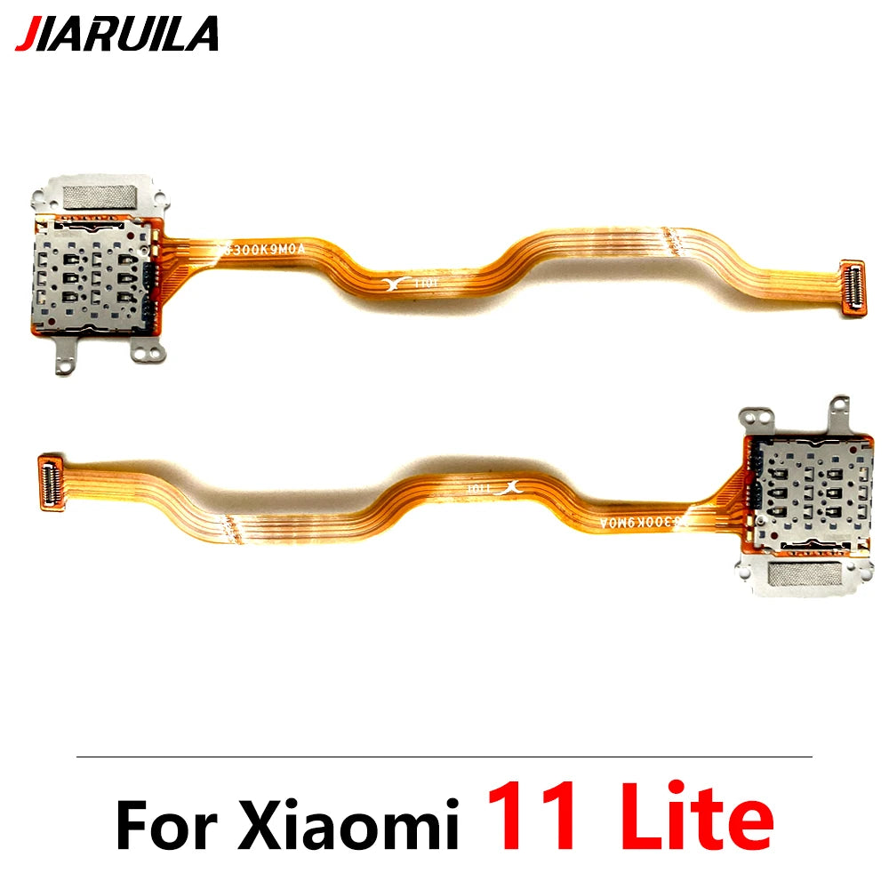 New For Xiaomi Mi 11 12 Lite Pro Poco F3 F4 5G SIM Card Holder Tray Slot Reader Socket Flex Cable  Xiaomi  Xiao mi phone repair parts