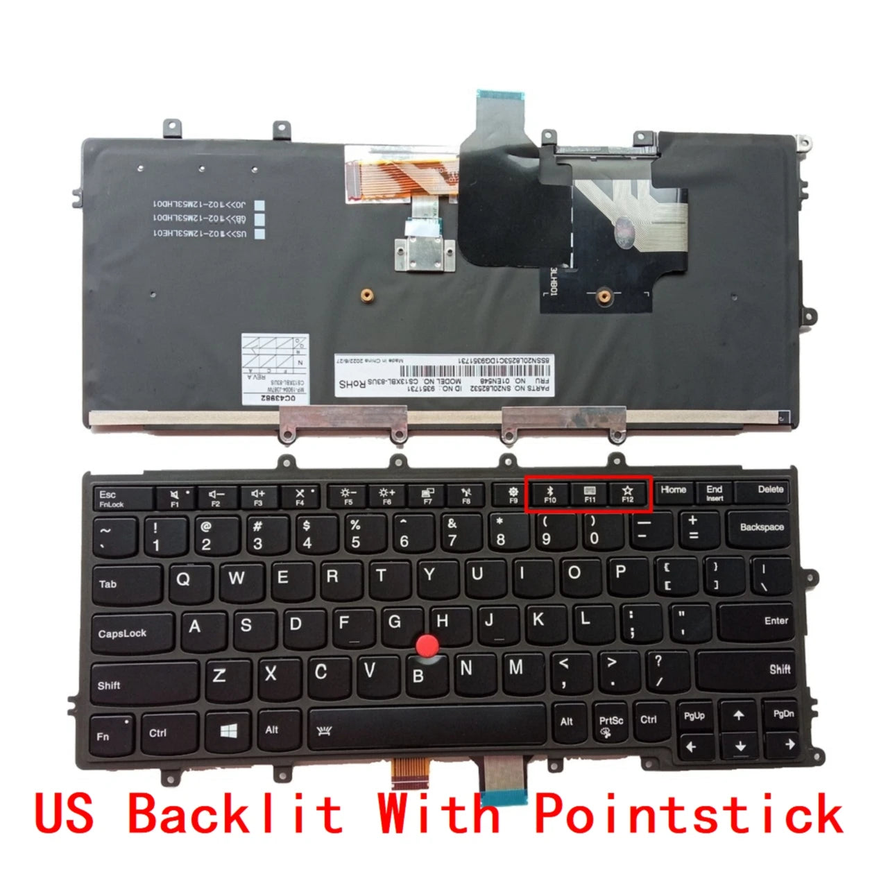 New US Russian Spanish Latin Arab Brazil Portuguese Laptop Backlit Keyboard For Lenovo Thinkpad X270 Notebook PC Replacement Lenovo laptop repair parts