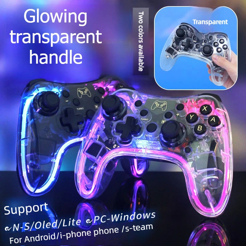 Wireless Bluetooth game controller Console Joypad Joystick for N-intendo S-witch Pro PC mobile phones vibration wake-up Gamepad  Game console accessories