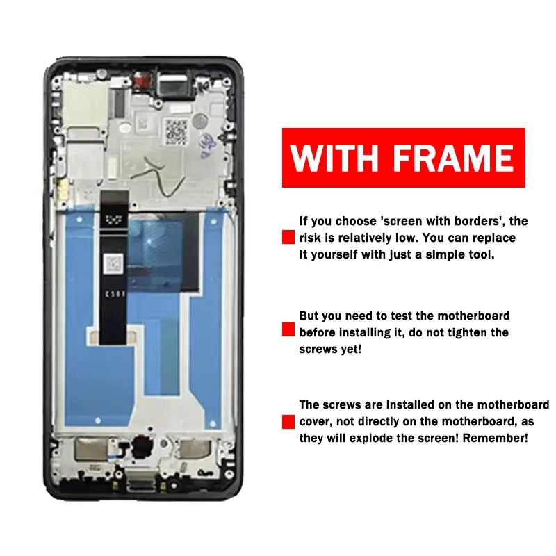 6.36''New AMOLED For Motorola Edge 60 Neo LCD XT2509-1 Display Touch Screen Digitizer Assembly For Moto Edge60 Neo LCD Motorola phone repair parts