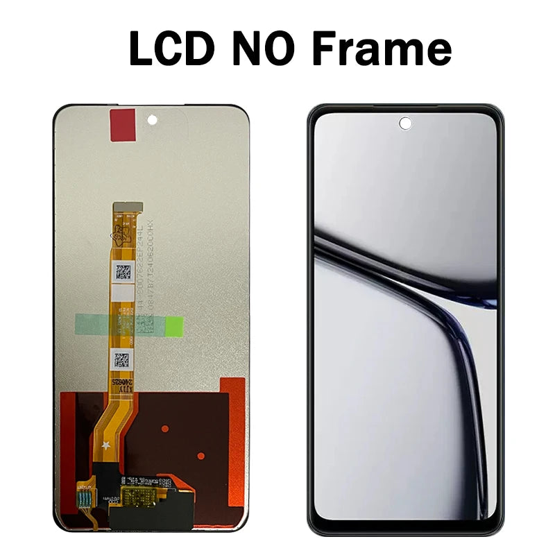 C65 Display Screen With Frame For Oppo Realme C65 4G LCD Display Touch Screen Digitizer For Realme C65 5G RMX3910 LCD Assembly Oppo phone repair parts Realme phone repair parts