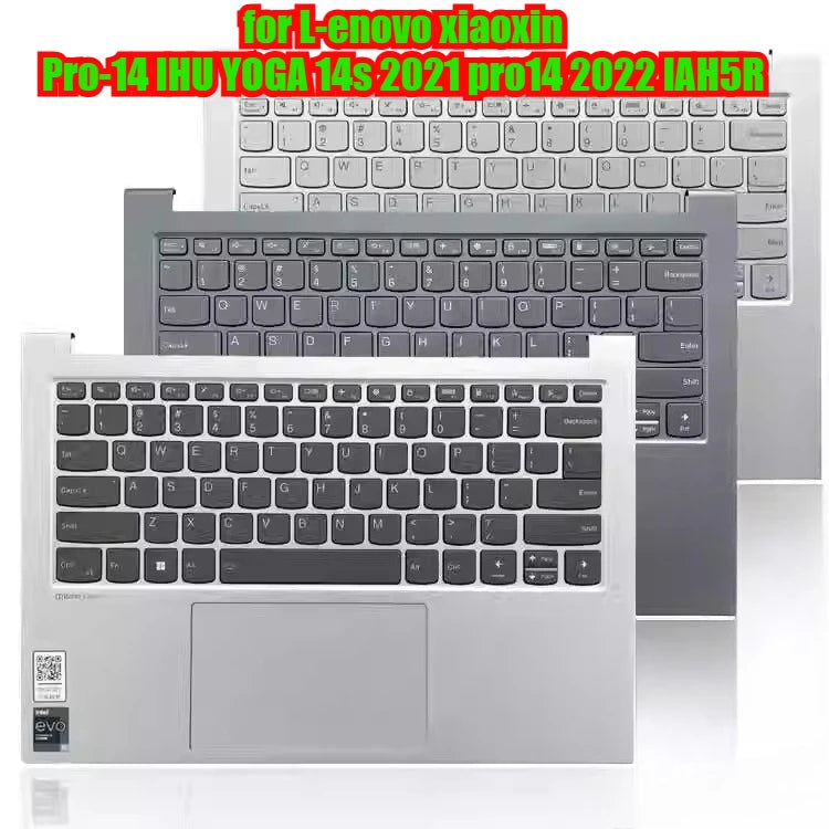 upper case keyboard palmrest topcase assembly for Lenovo xiaoxin Pro-14 IHU YOGA 14s 2021 pro14 2022 IAH5R keyboard shell Lenovo laptop repair parts