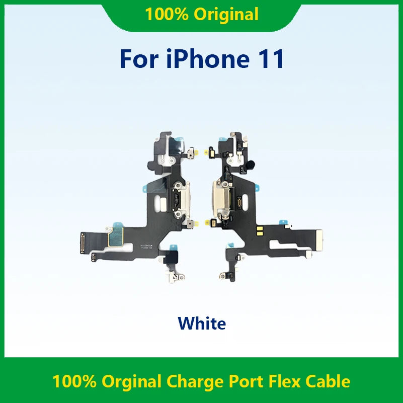 1pcs USB Charging Charger Port Flex Cable For iPhone 11 Dock Charger Connector With Microphone Flex Replacement For Repair Phone iPhone phone repair parts