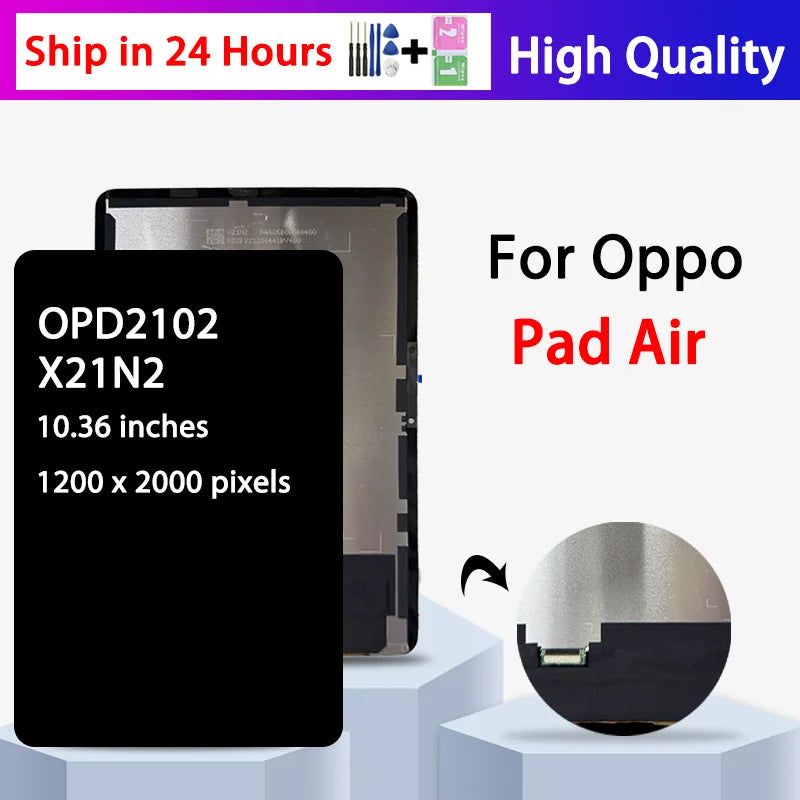 OPD2102 X21N2 OPD2102A Premium Lcd For Oppo Pad Air LCD Display Touch Screen Digitizer Assembly Replacement  Oppo phone repair parts