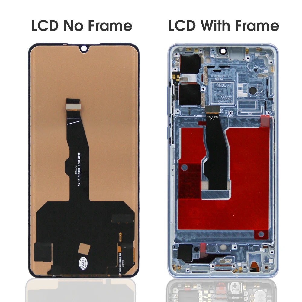 TFT For Huawei P30 LCD Display ELE-L29 ELE-L09 ELE-L04 Screen Touch Digitizer Assembly Replacement Parts With Frame LCD Display HUAWEI phone repair parts