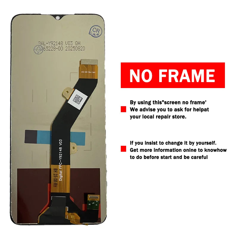 6.52"Screen For ZTE Blade A35E LCD Z2466 Display Touch Screen Panel Digitizer Assembly For ZTE Blade A35e Display Replacement ZTE phone repair parts