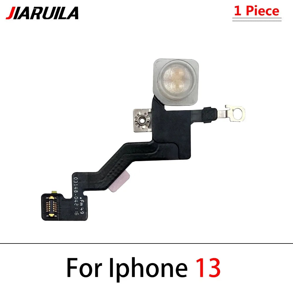 New LED Flash Flex Cable For iPhone 12 13 14 15 16 Pro Max Plus Mini Light Sensor Proximity Flex Cable Flash Light Flex Cable iPhone phone repair parts