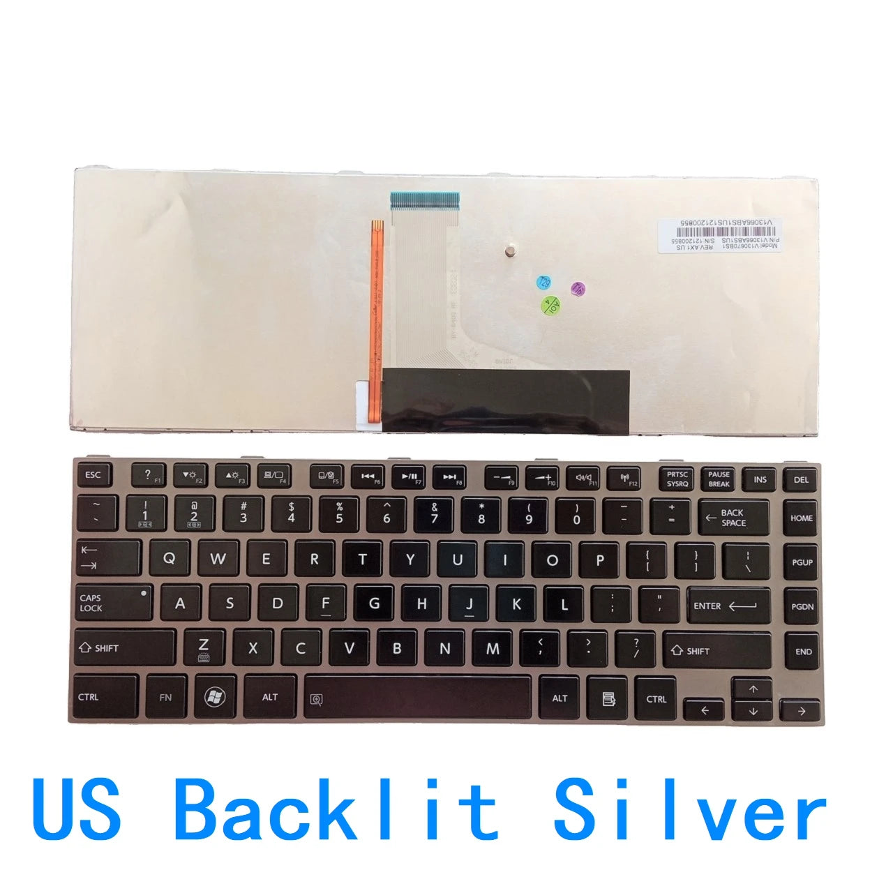New US Spanish Arab Language  Backlit Keyboard For Toshiba Satellite L840 L845 L845d L800 L805 L830 Replacement Keyboard