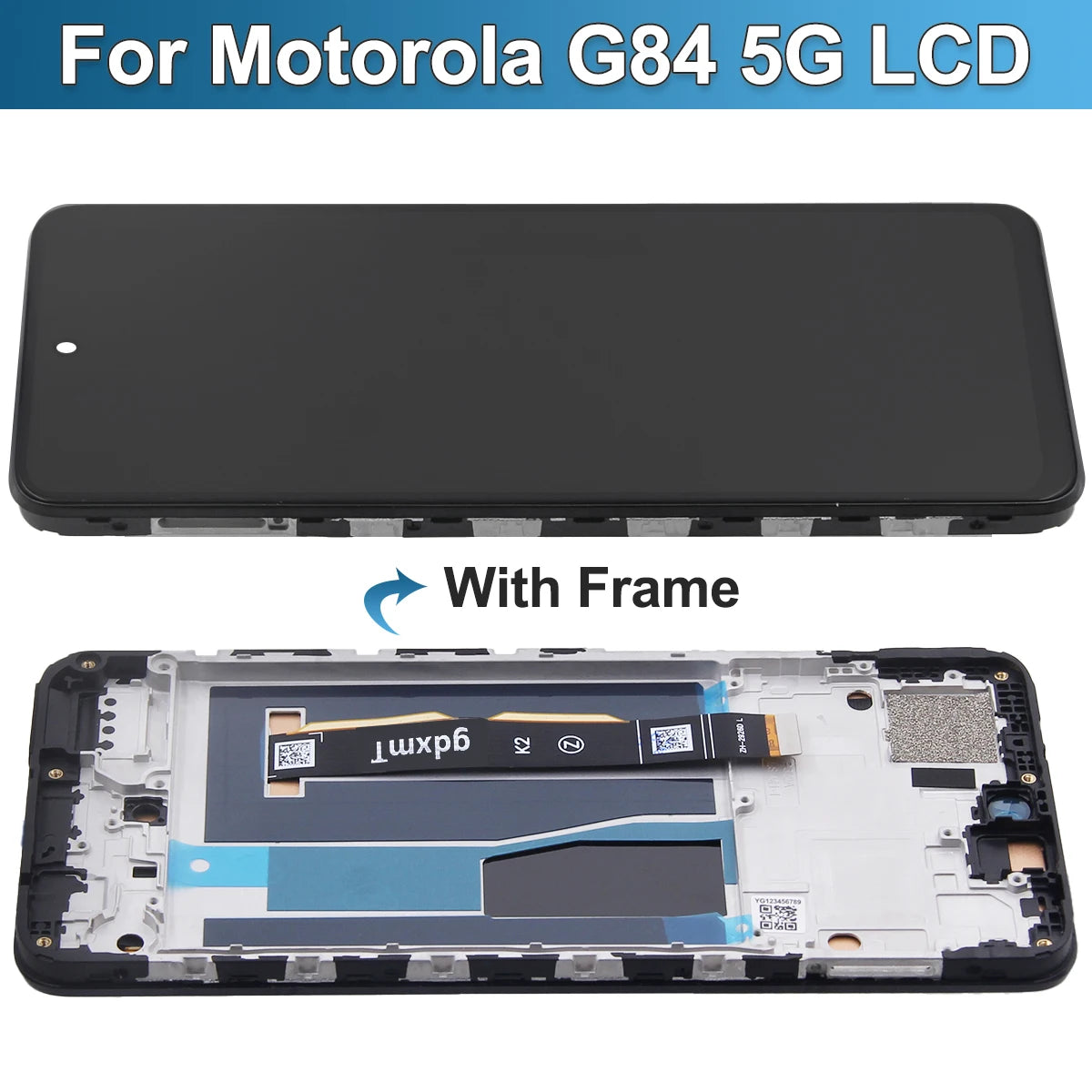 For Motorola Moto G84 5G LCD Touch Screen Display Digiziter For Moto XT2347-2 XT2347-1 Assembly Replacement 100% Tested Motorola phone repair parts