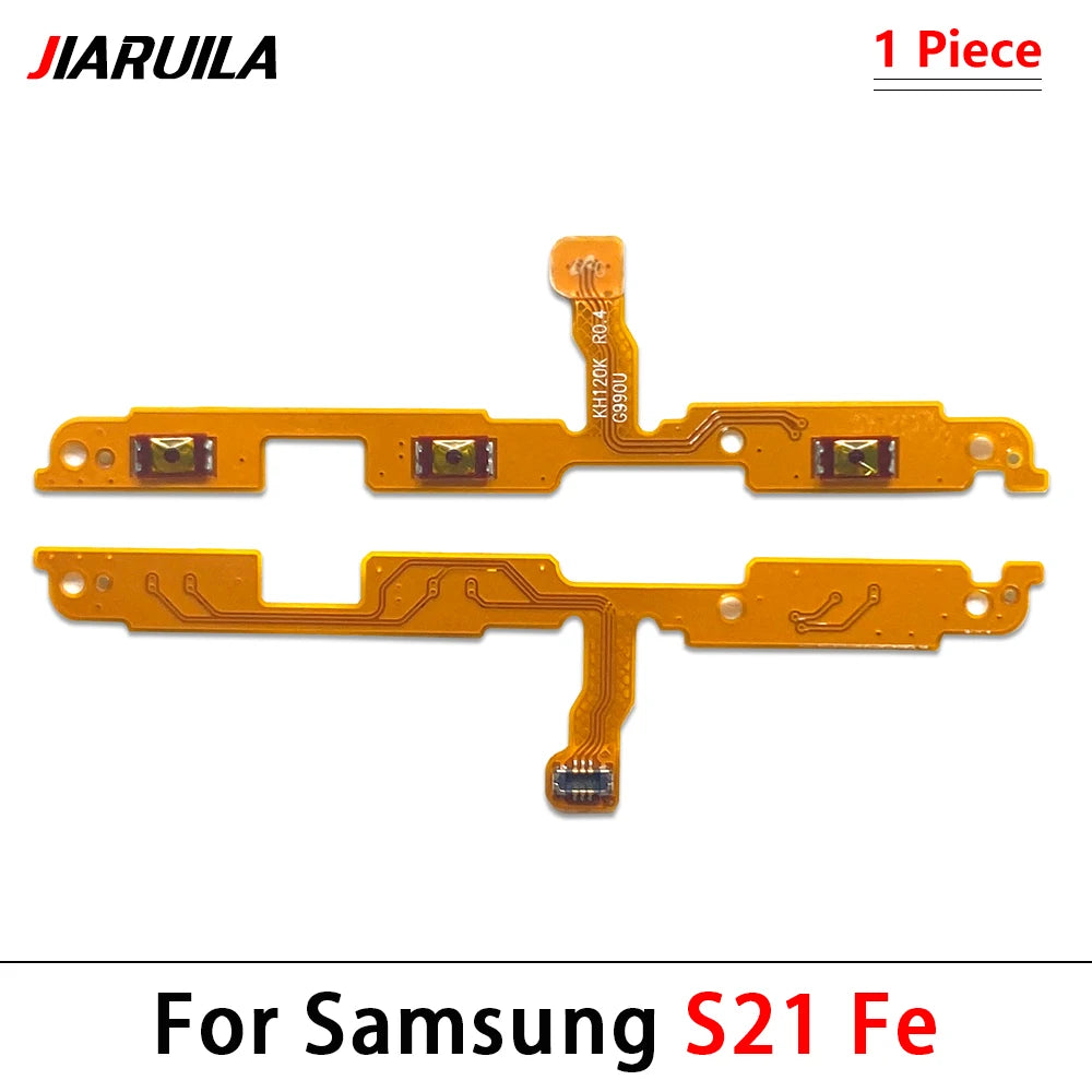 10Pcs, Volume Button Power Switch On Off Button Flex Cable For Samsung S20 S21 S22 S23 S24 Plus Ultra Fe Samsung phone repair parts