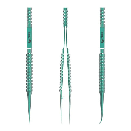 2UUL Titanium Alloy Tweezers BGA IC Chip Flying Wire IC Repair Forceps Motherboard Precise Electronics Green Tweezers Professional Repair Tools