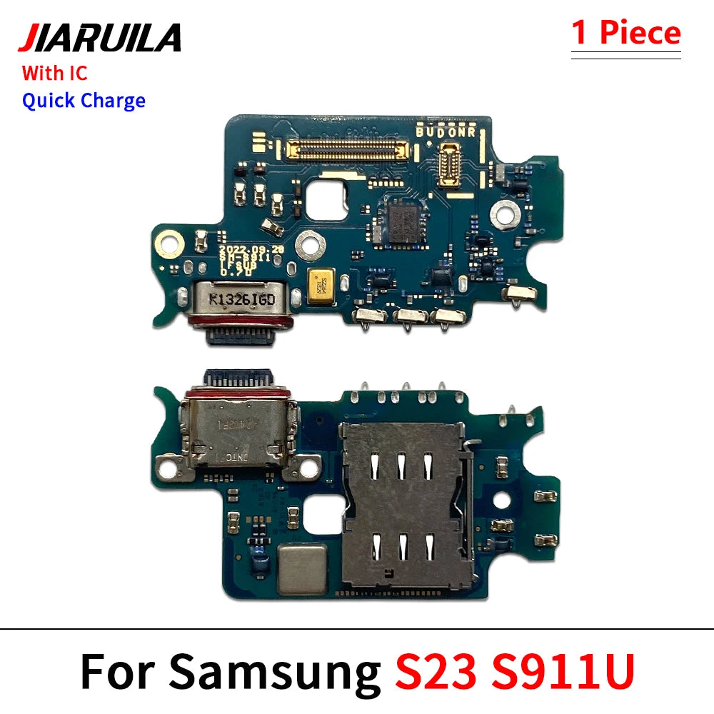 New USB Charger Dock Connector Charging Port Microphone Flex Cable For Samsung S21 S22 S23 S24 S25 Plus Ultra S21 Fe 5G S921U Samsung phone repair parts