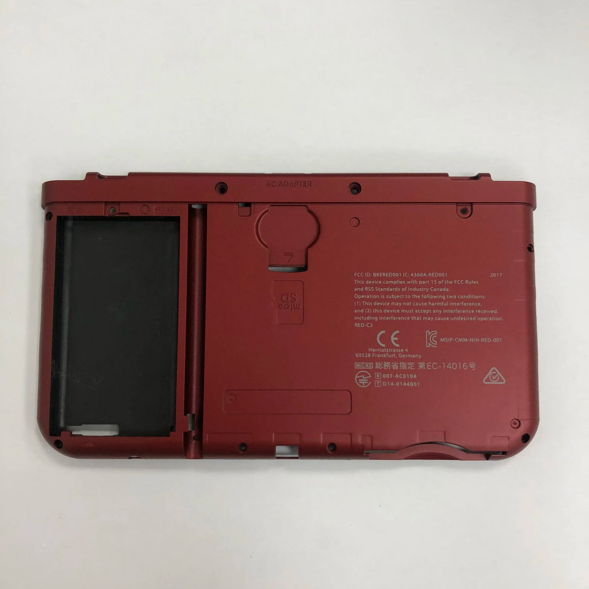 1 Piece Original for NEW 3DS XL LL 2015 Black/White/Gray/Red Colors Original Battery Cover Housing Shell Case Back Cover Plate Game console repair parts