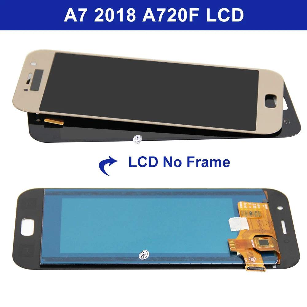 A720 Lcd For Samsung Galaxy A7 2017 LCD Display Touch Screen Digitizer Assembly For Samsung A720 A720F SM-A720F Lcds Samsung phone repair parts