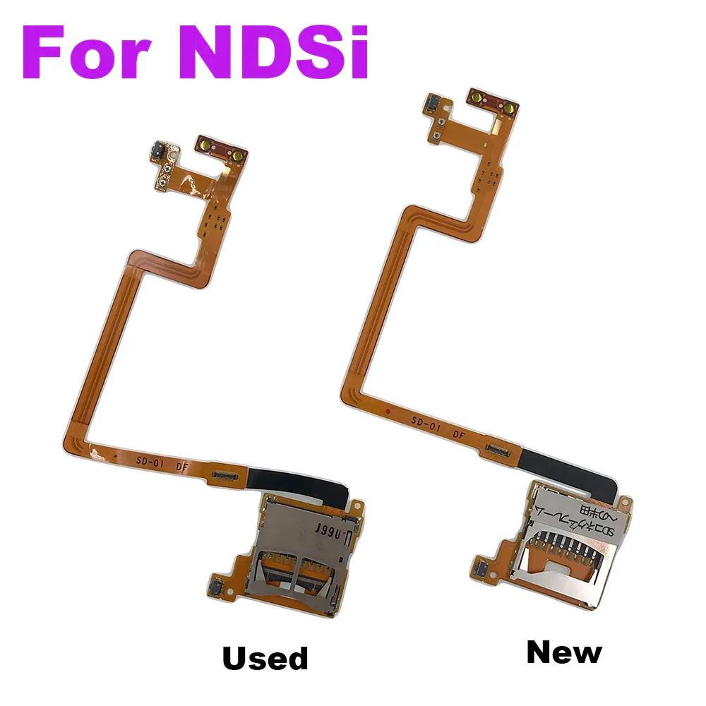 1-5PCS Replacement SD Card Slot Socket L R Volume Button Flex Cable Ribbon Cable For NDSi For Nintendo DSi Repair Cable Game console repair parts